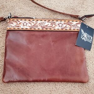 Western leather bag